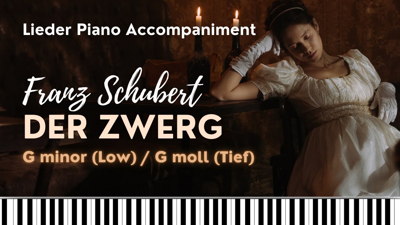 Schubert. DER ZWERG (THE DWARF). D771. G min / G moll. Piano accompaniment