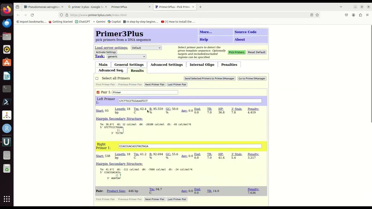 Bioinformatics Course 101: Quick intro to UGENE vs. Primer-3-plus, for basic primer design.
