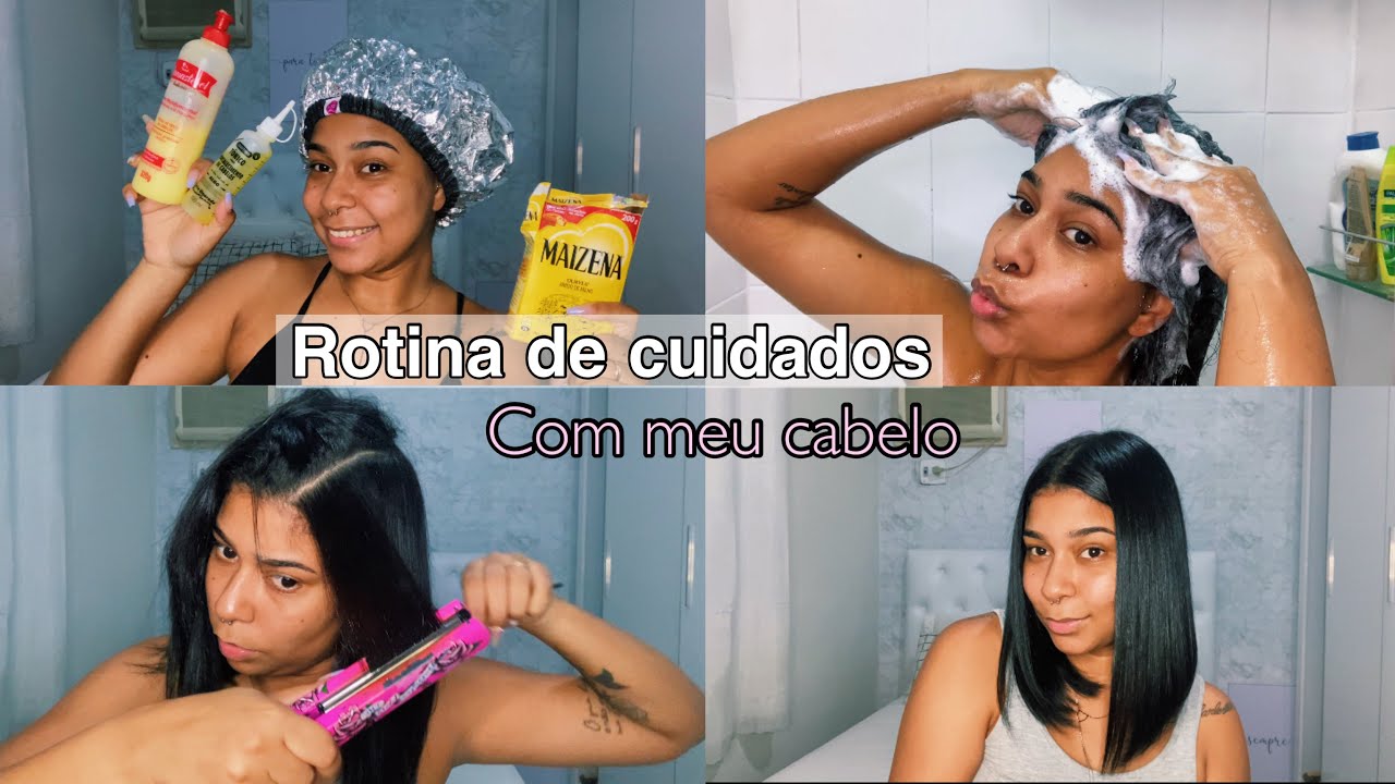 MINHA ROTINA DE CUIDADOS COM MEU CABELO| Tônico, Pré-poo, Lavagem, Hidratação e Finalização