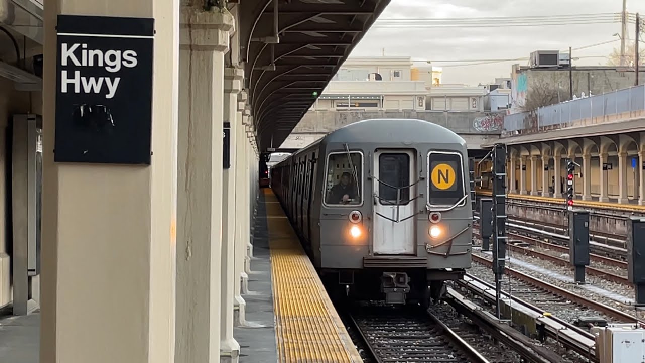 R46/R68/R68A (N) Trains @ Kings Highway | BMT Sea Beach Line