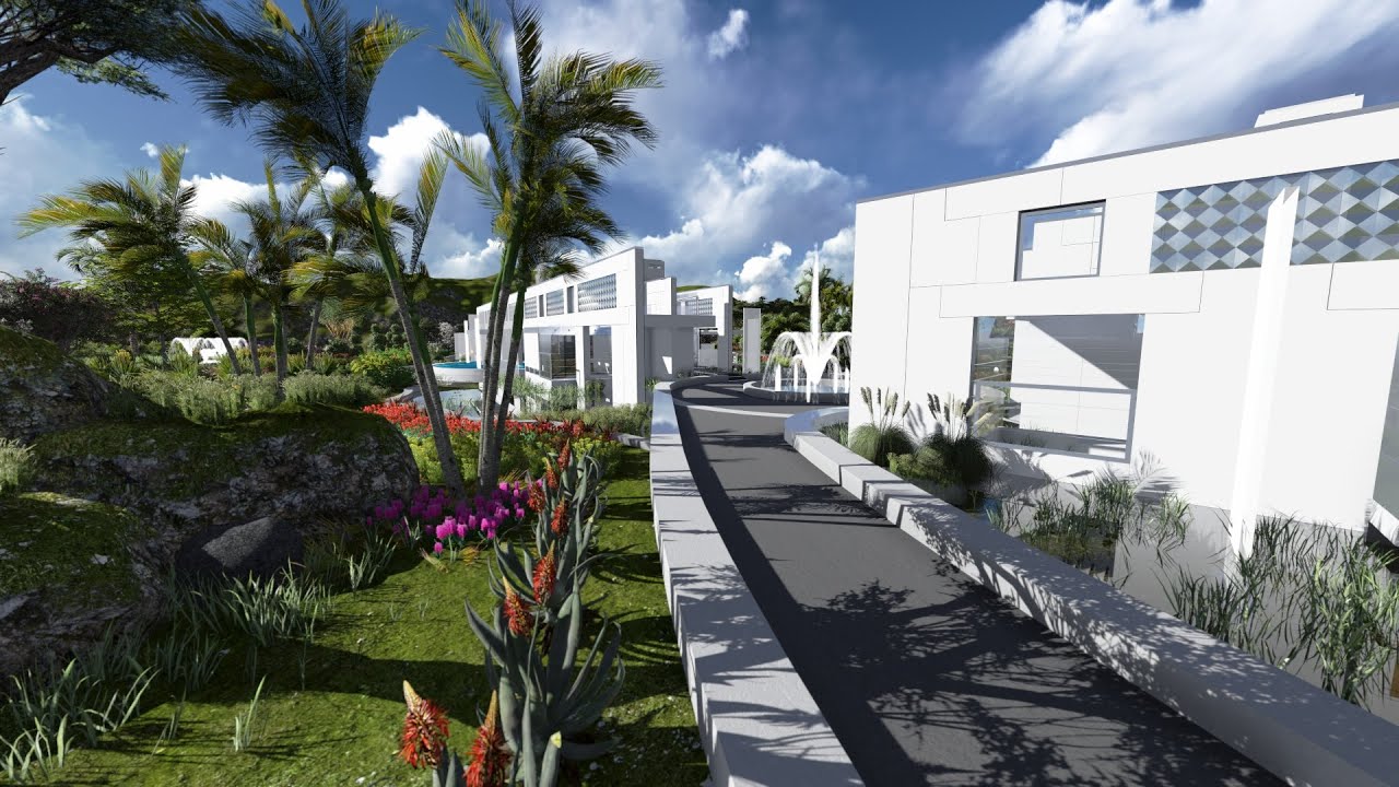 The Water Garden House Architectural Design by Stan Wolf and Animation by Avalanche Pictures Co.