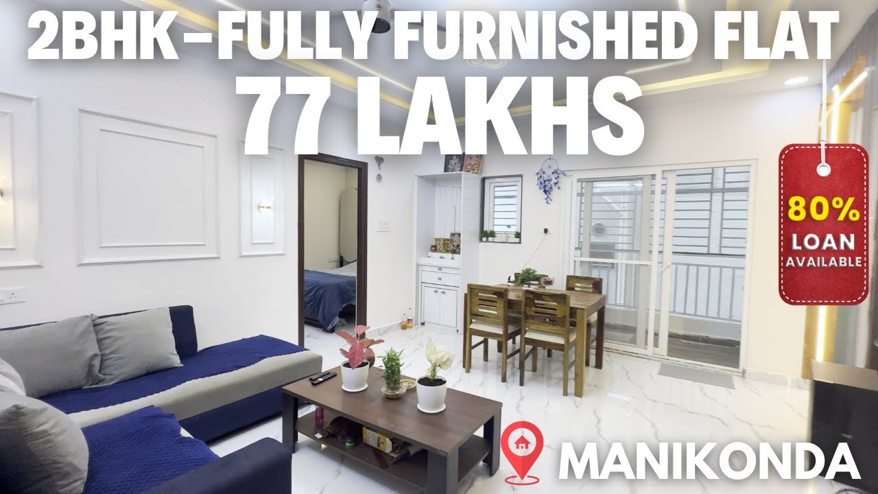 2BHK Fully Furnished Flat for Sale in Manikonda|Puppalaguda |Hyderabad|Keyxo Properties..!