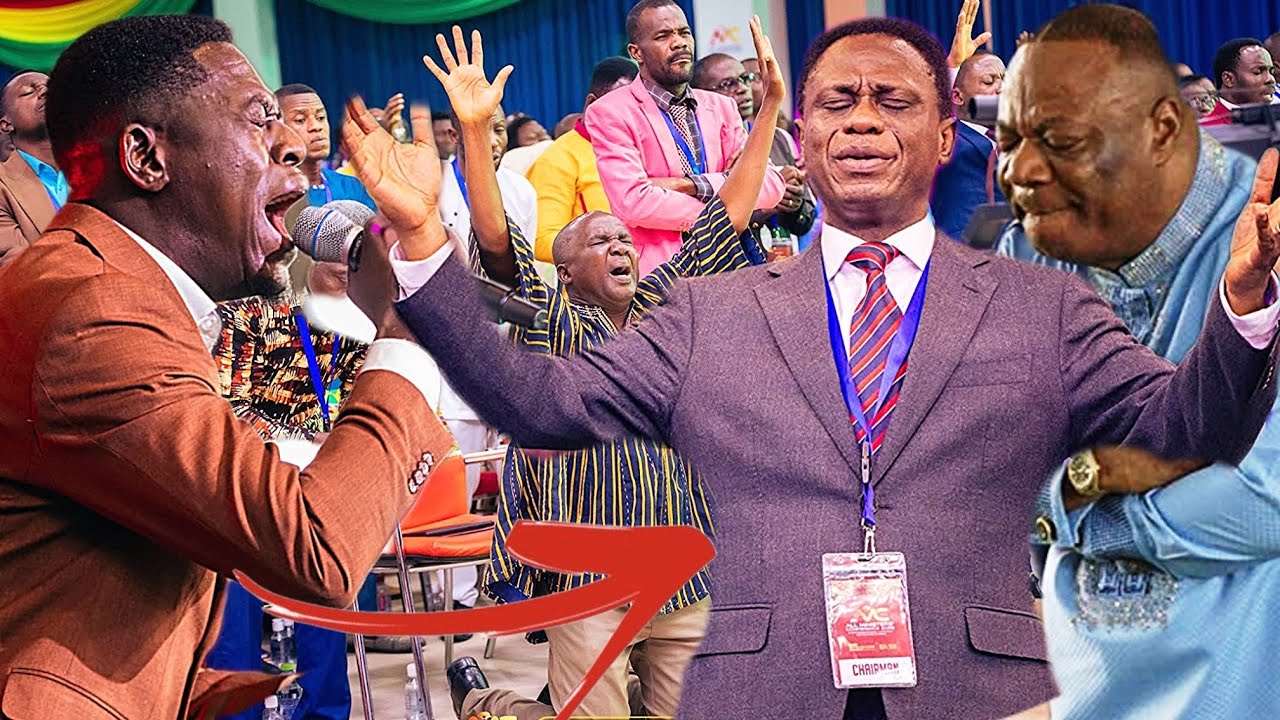 OMG!😱Kweku Teye’s powerful voice brings Duncan Williams and Ap. Nyamekye to their knees in worship🥹 