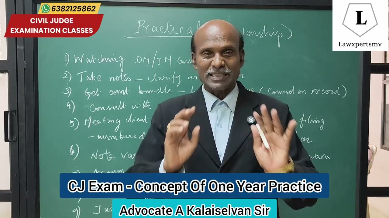 Civil Judge Exam - Concept of One-Year Practice | Tamil Nadu Civil Judge