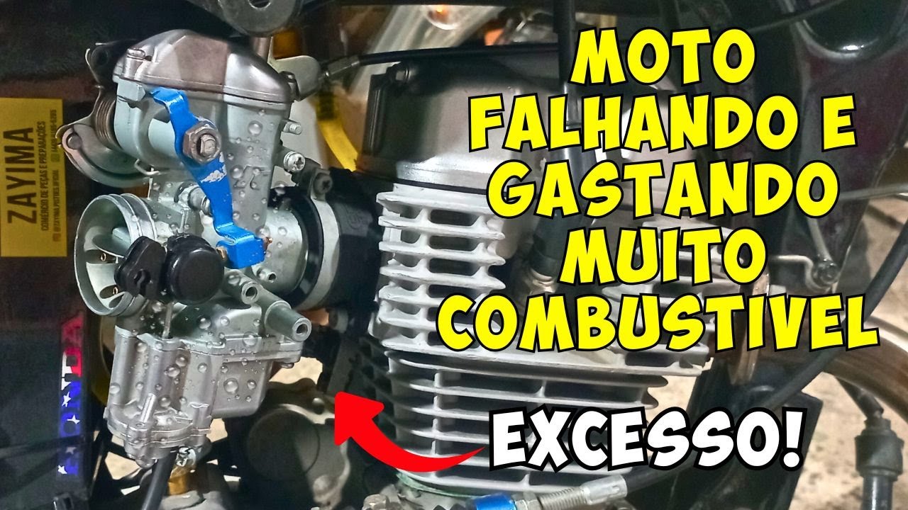 EXCESSO E ACERTO NO CARBURADOR DE STRADA COM KIT 190 NA TITAN 150