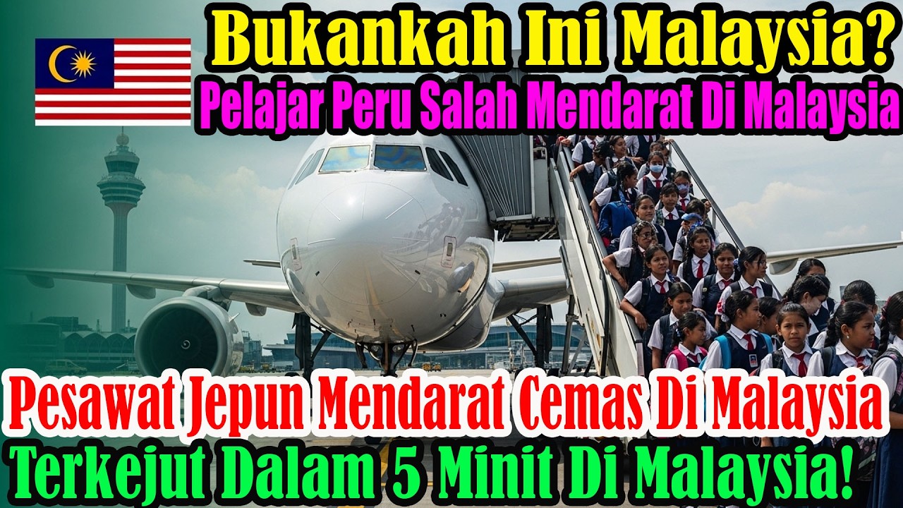 Pelajar Peru tersalah mendarat di Malaysia, bukan Jepun – 5 saat di KLIA mengejutkan dunia global!!!