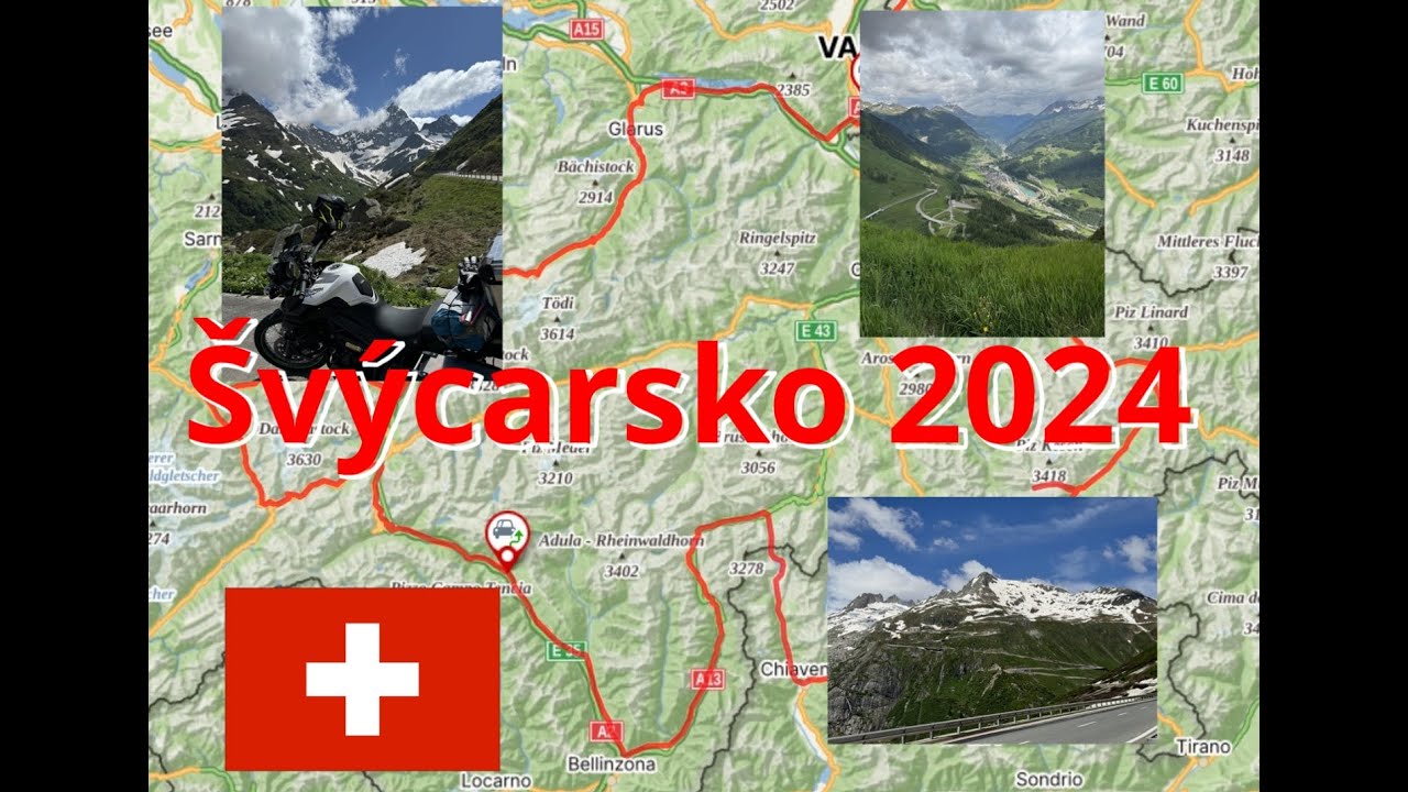 Moto trip Švýcarsko 2024 - 4 dny, 4 země, 1900 km, nespočet zážitků.