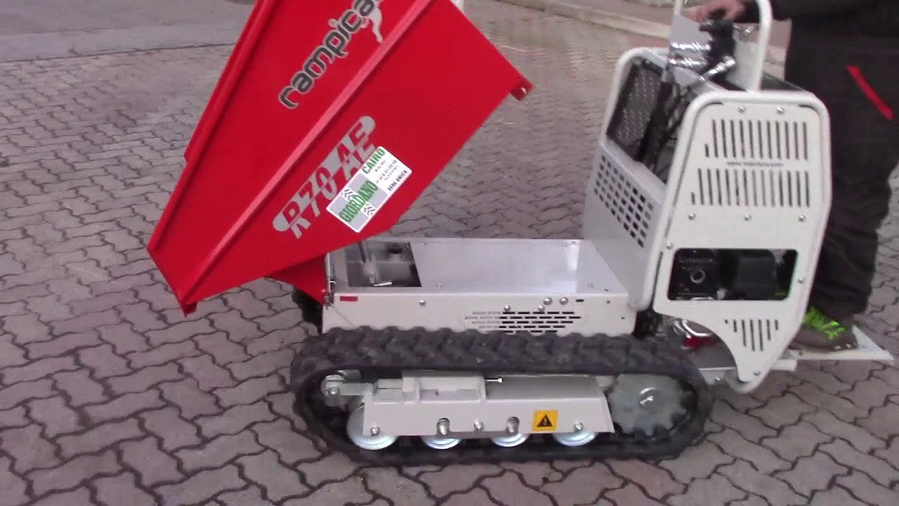 MOTOCARRIOLA CINGOLATA ROTAIR RAMPICAR R70 HONDA INCREDIBILE MANOVRABILITA' CON JOYSTICK - Giordano