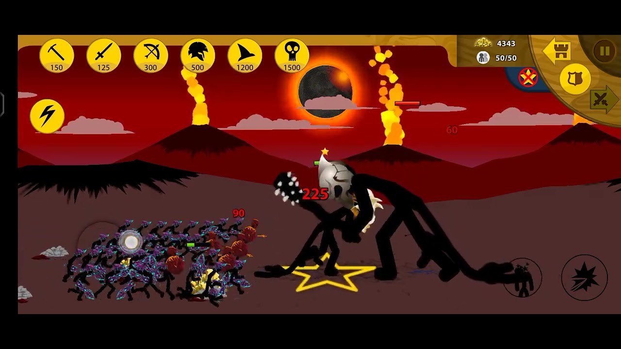 defeating the boss with easy swordwrath and some spearton with giant