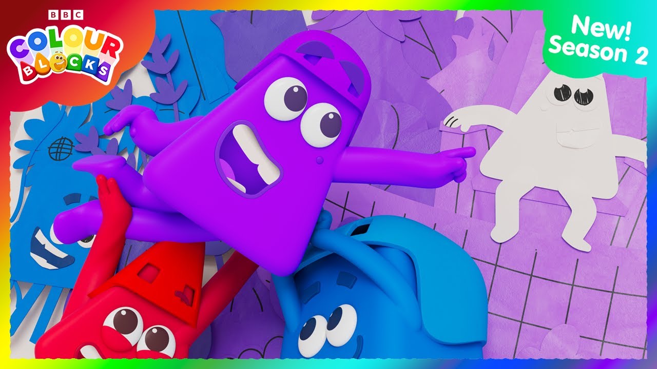 Purple's Mural Makeover! | FULL EPISODE - S2 E8 | Kids Learn Colours | Colourblocks
