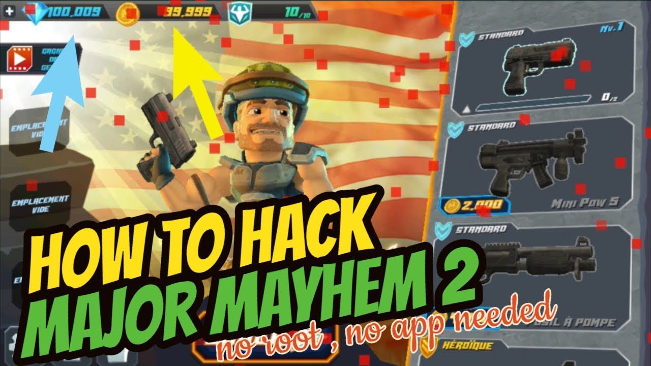 How to Hack Major Mayhem 2 (no app Needed)