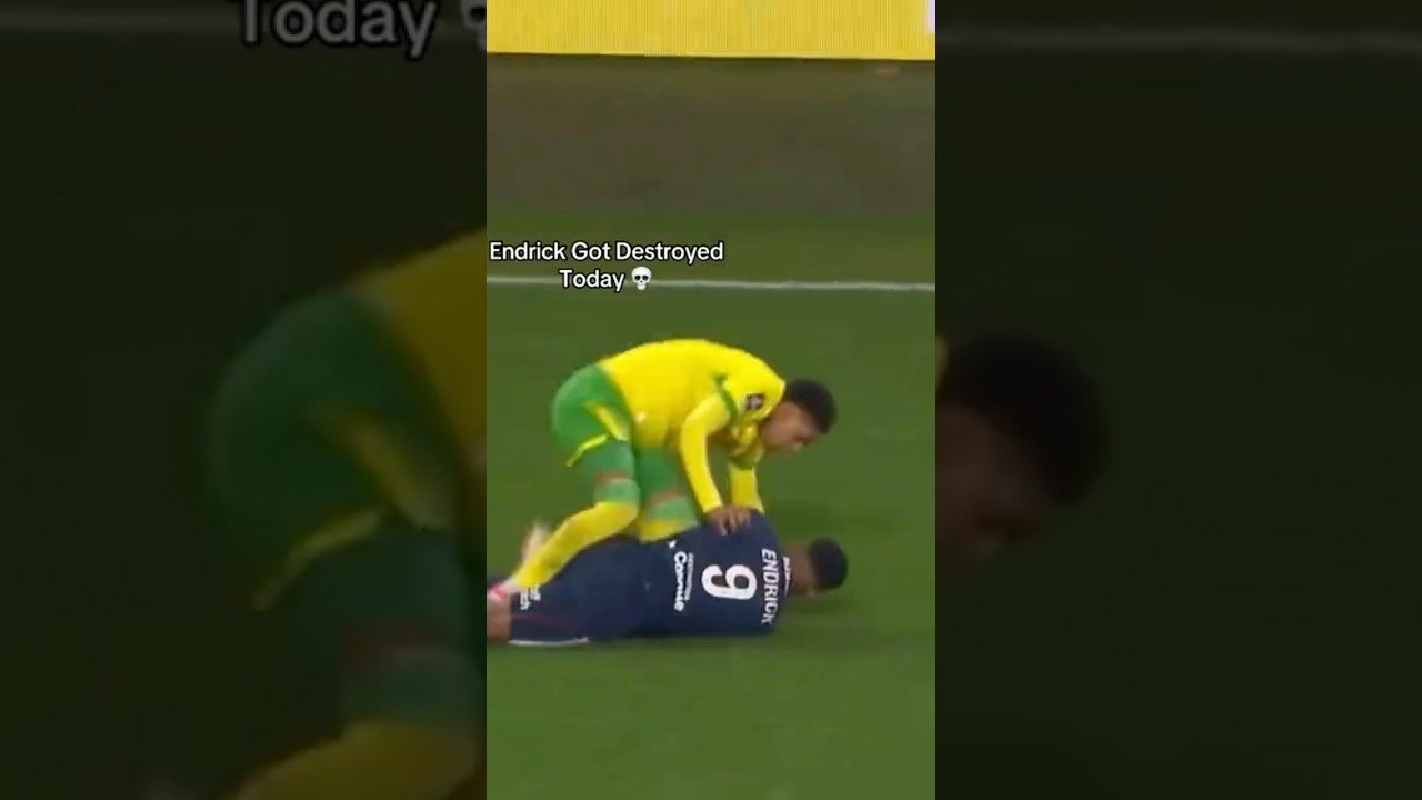 Endrick can Only be stopped by the Ref! | Red card for nothing #endrick #redcard #shortvideo #short