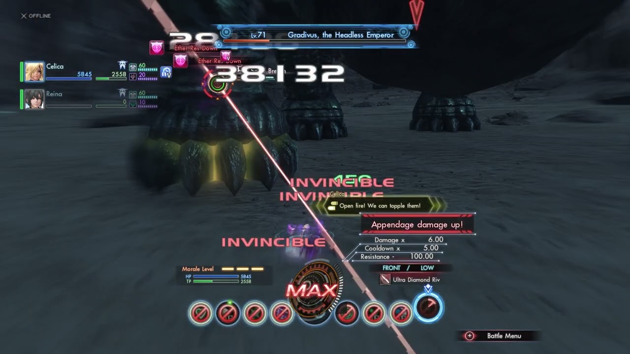 Xenoblade Chronicles X - Celica vs Gradivus