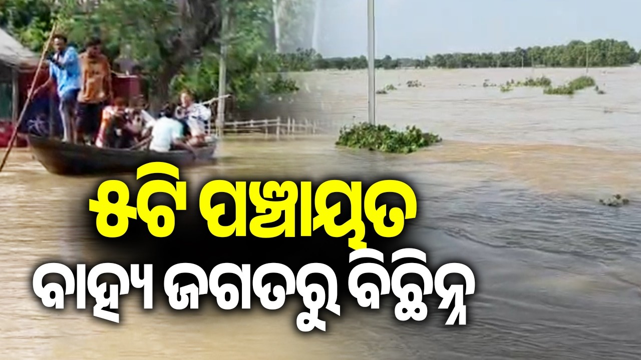 ୫ଟି ପଞ୍ଚାୟତ ବାହ୍ୟ ଜଗତରୁ ବିଛିନ୍ନ | Five Panchayats of Kendrapara Remain Cut Off Due to Flooding