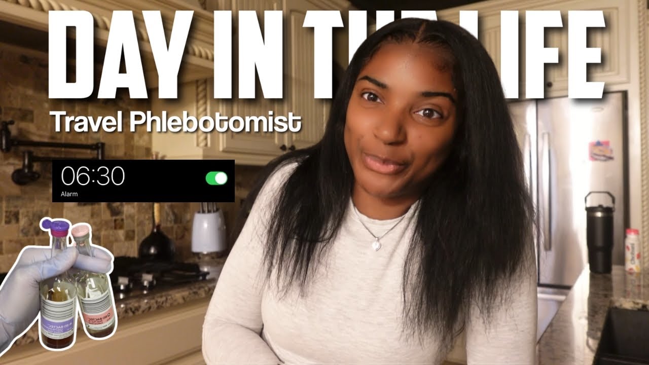 BLACK GIRL PHLEBOTOMIST | Day in the life of a travel phlebotomist.