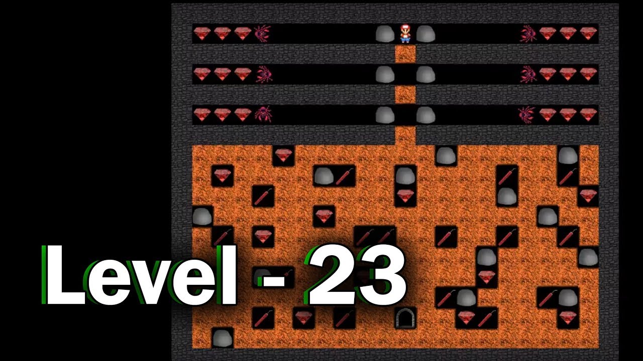 Diamond mine level 23 collected all 30 diamonds
