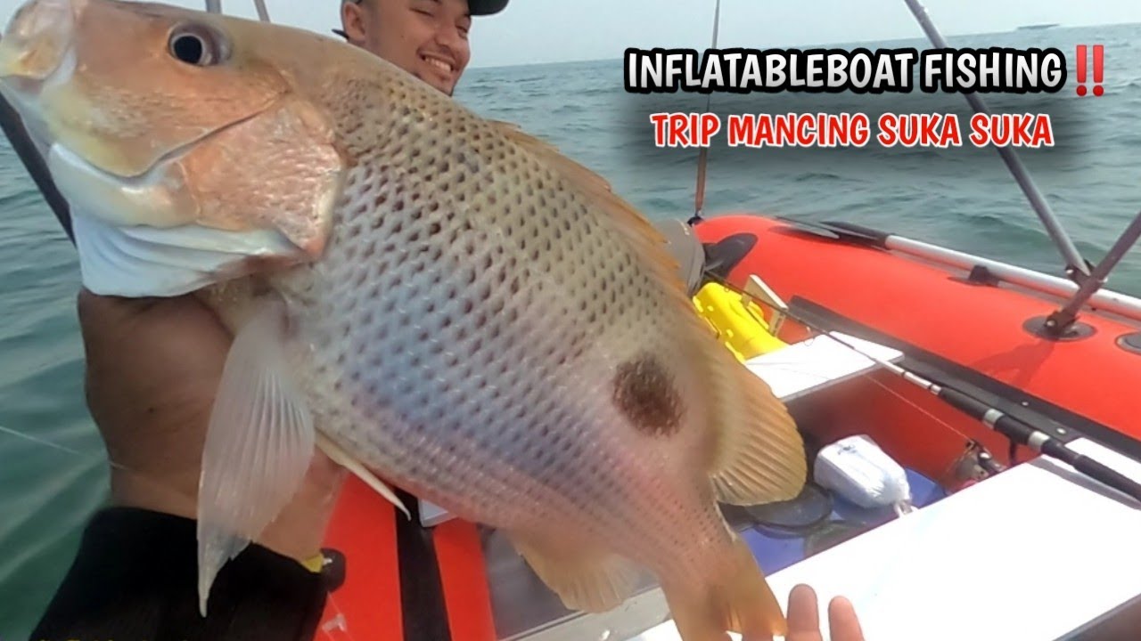 inflatable boat fishing / bikin betah mancing jika nemu spot seperti ini‼️