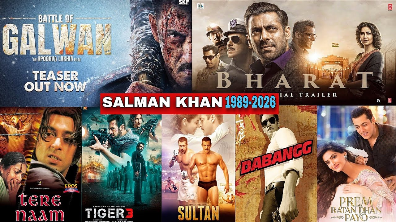 SALMAN KHAN LIFE JOURNEY 1989-2026 MOVIE सलमान खान की पूरा 275 मूवी 1989-2026