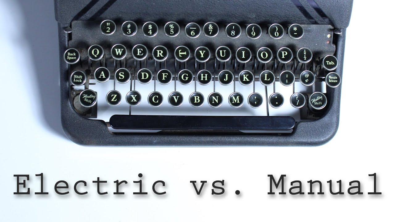 Electric vs. Manual Typewriters: Duel to the Death!