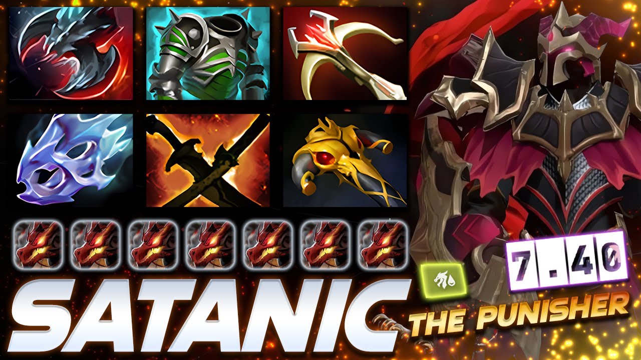 [7.40] Satanic Dragon Knight Punisher - Dota 2 Pro Gameplay [Watch & Learn]