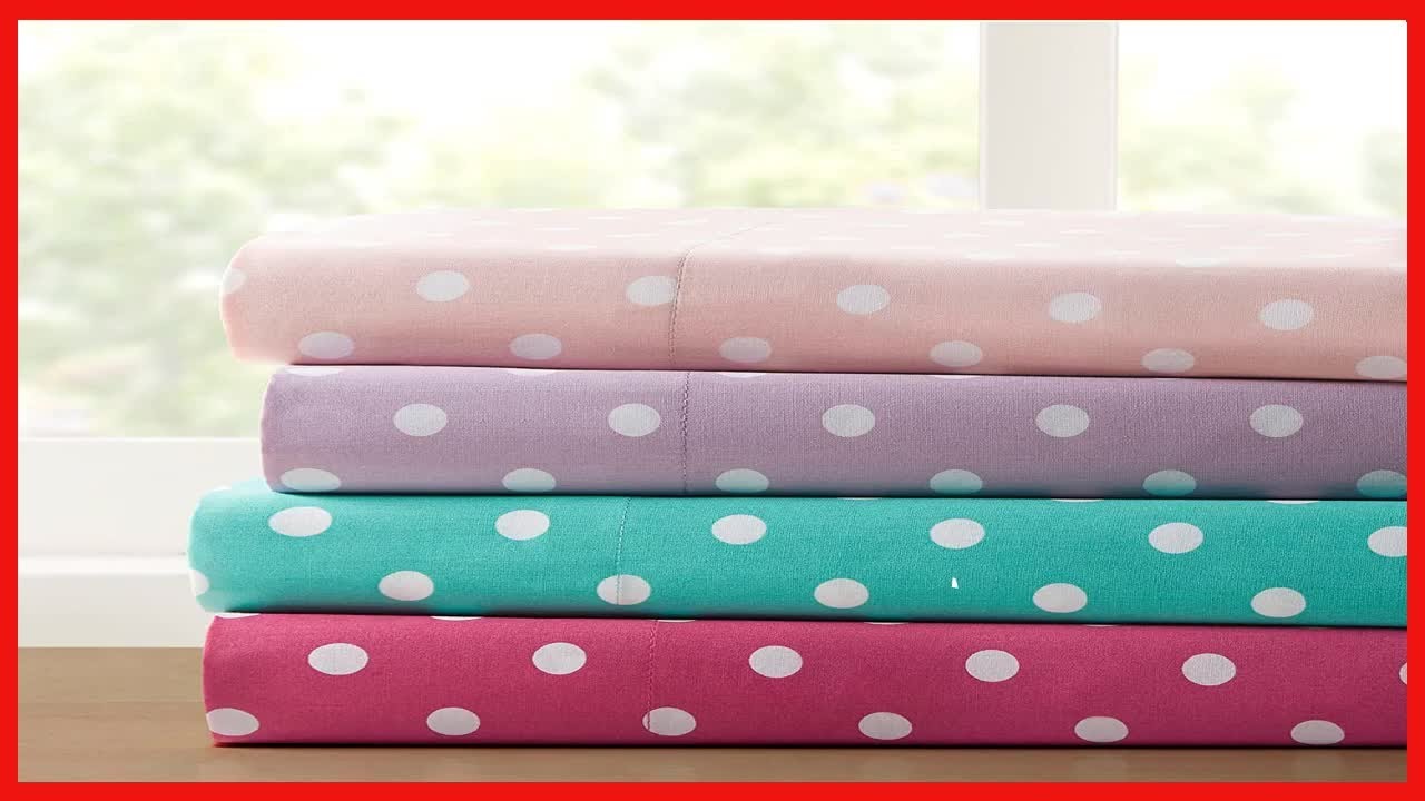 Brighten Your Bedroom with the Mi Zone Polka Dot Sheet Set – Durable, Comfortable, and Stylish