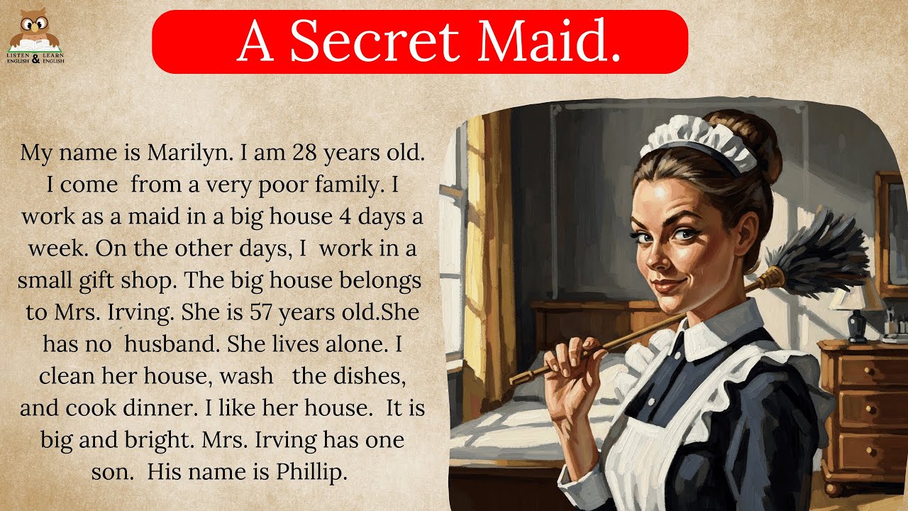 Listen English & Learn English | The Maid’s Secret 🔐 | Graded Reader | English Audio Podcast