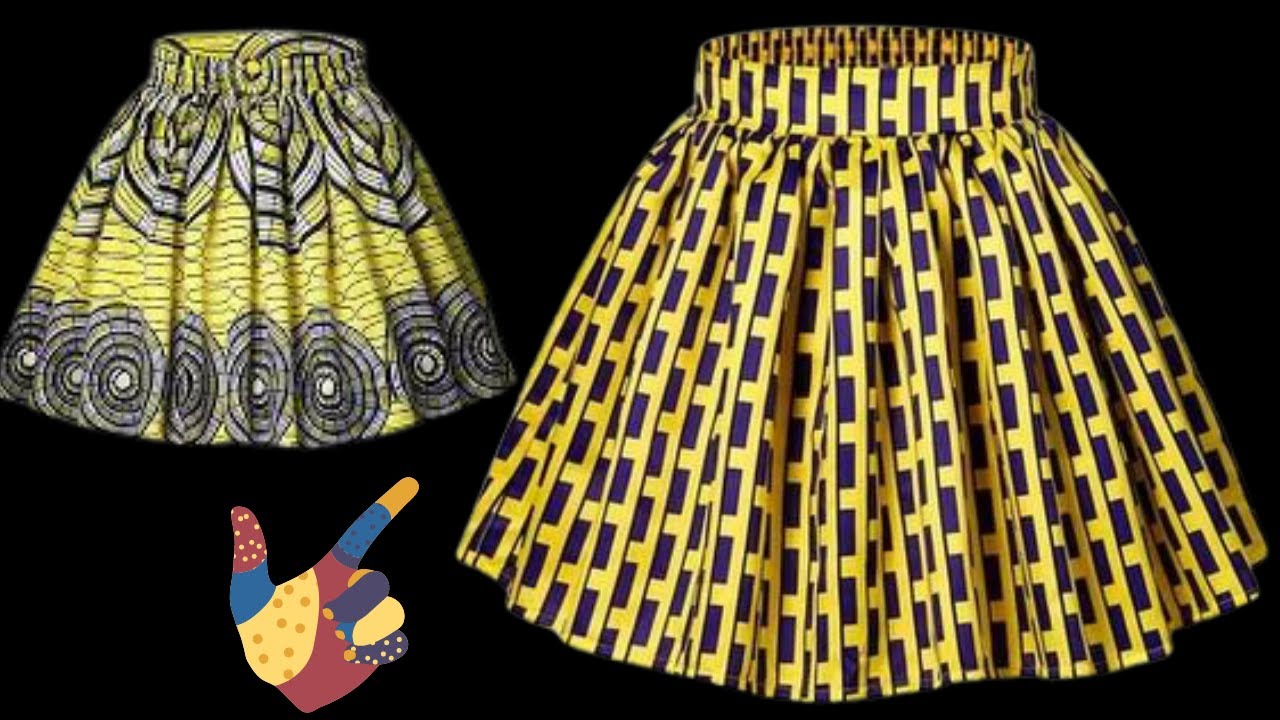 How to make a pretty High Waist Short Skirt