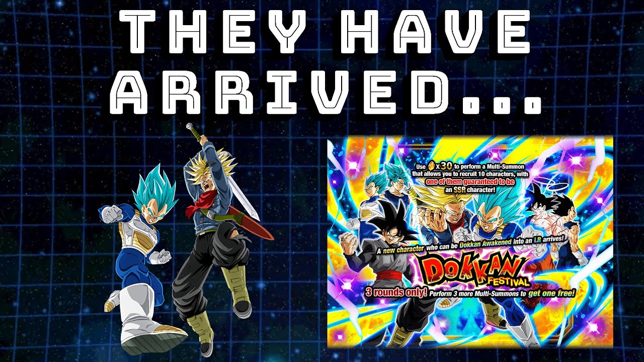 Super Saiyan Blue Vegeta and Super Saiyan Trunks Summons (Part #1) | Dragon Ball Z Dokkan Battle