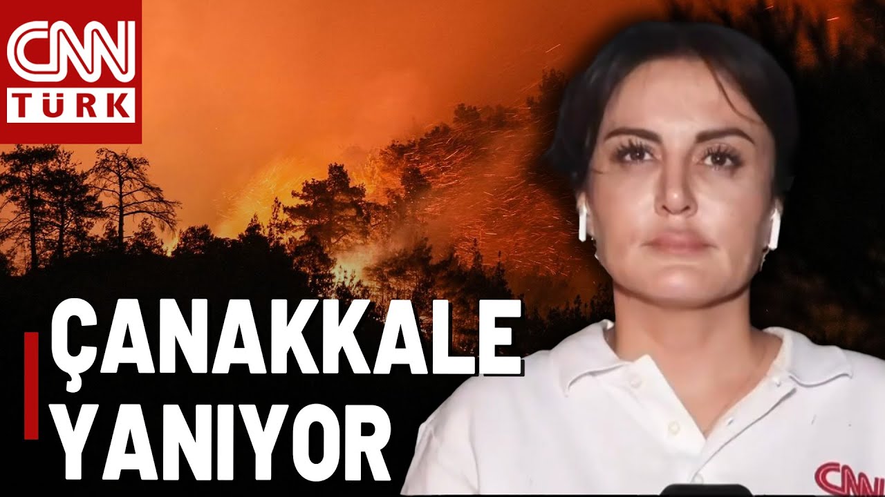 SON DAKİKA🚨Ormanlar Alev Alev Yanıyor! Çanakkale'de Yangın Sürüyor!