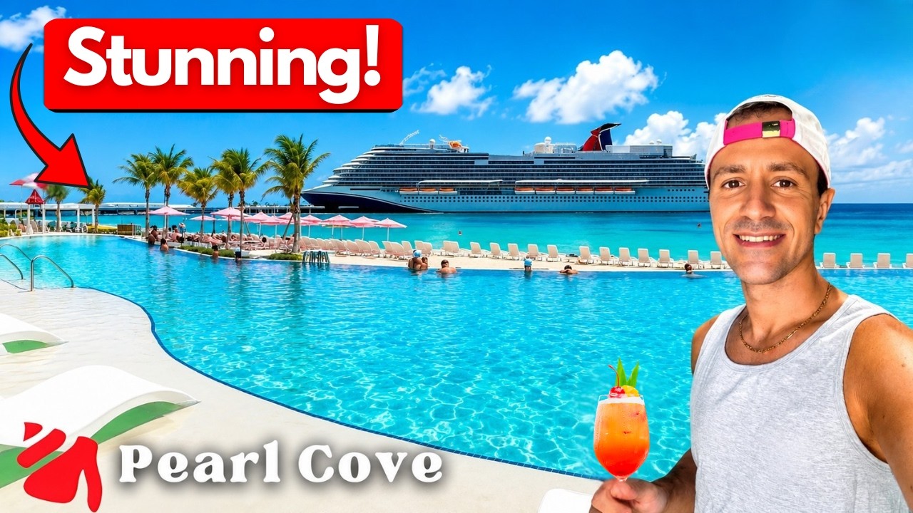 Pearl Cove Beach Club Tour & Review | Carnival’s Adults-Only at Celebration Key