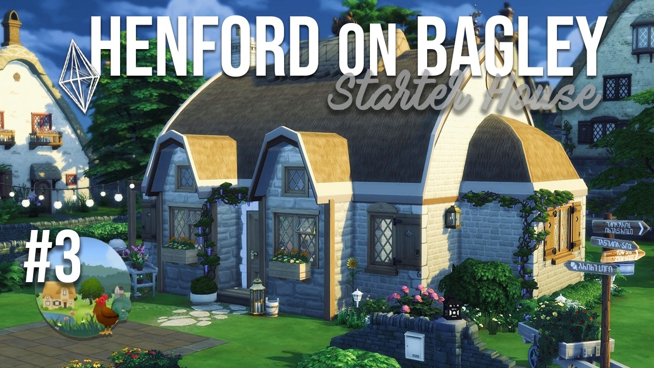 HENFORD-ON-BAGLEY 🐓 Starter Series #3 No CC | Sims 4 Speed Build
