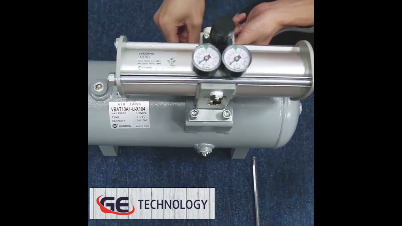 Bộ kích áp, bình tích áp SMC type booster valve/pump VBA10A/VBA20A/VBA40A gas storage tank VBAT-5 10