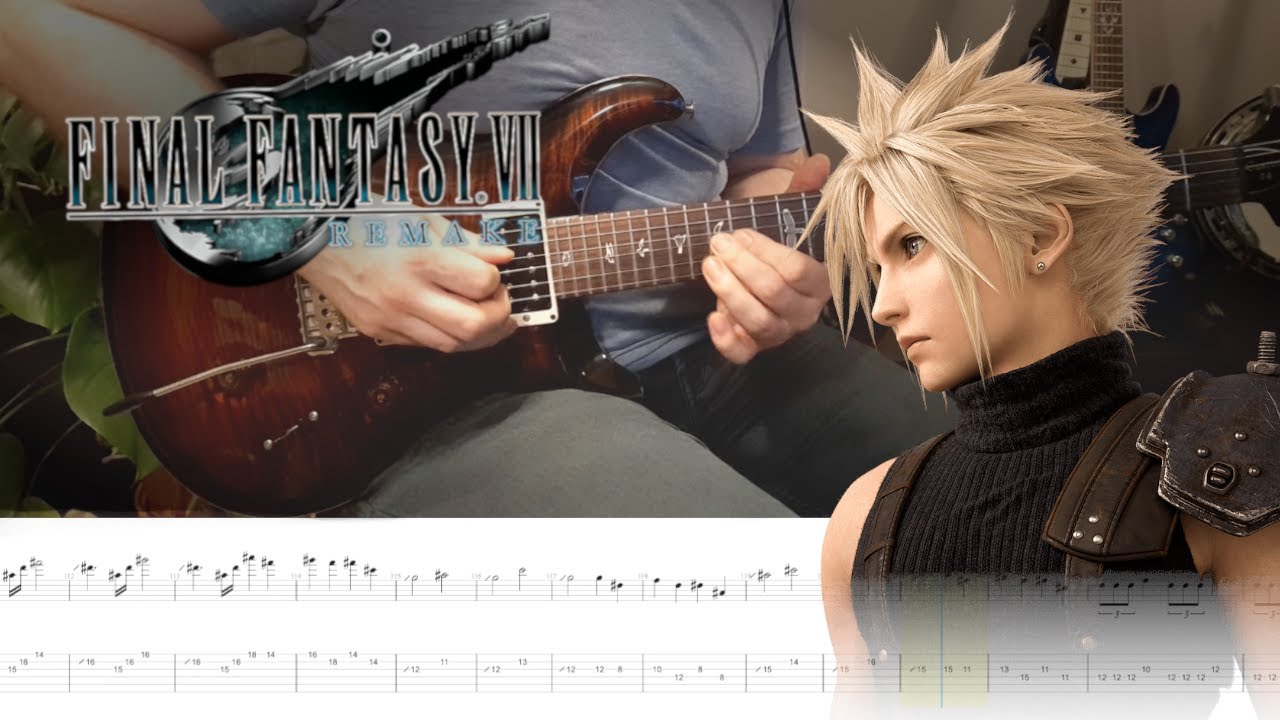Final Fantasy VII Remake - The Airbuster guitar cover (with TABS)