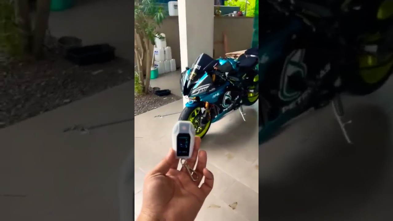 Smart key on r6 🛡️🔐🔒🔓🔑#exhaust #motorbike #motorcycle #twowheeler #superbike #bmwmotorbike #vehicle