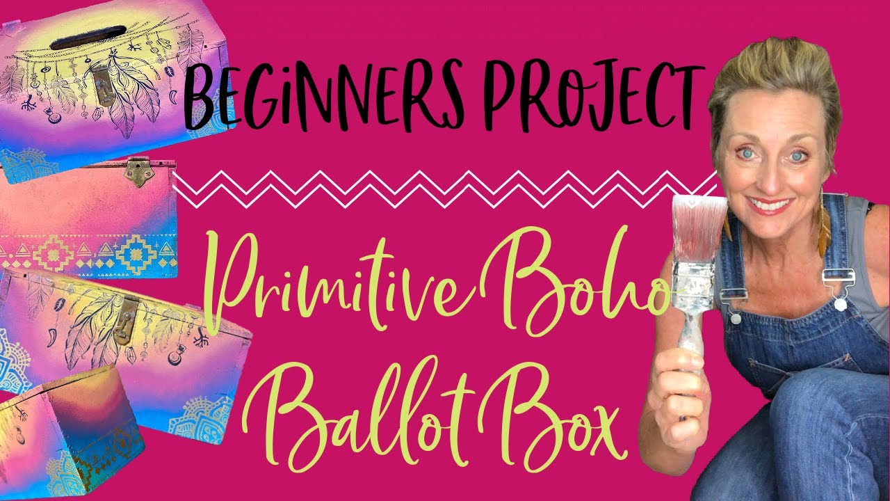 Step by Step Beginner Painting Tutorial - Ballot Box w/Guest Painter | Tracey's Fancy