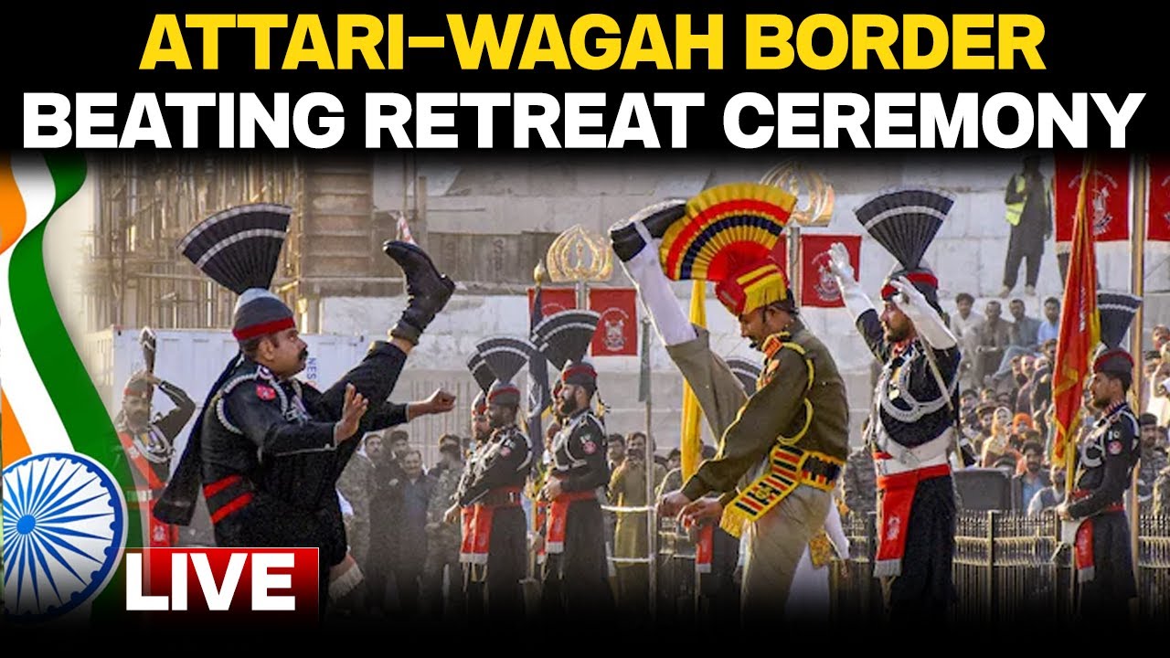 Attari Wagah Border Beating Retreat LIVE | Attari Border LIVE | Wagah Border LIVE | Independence Day