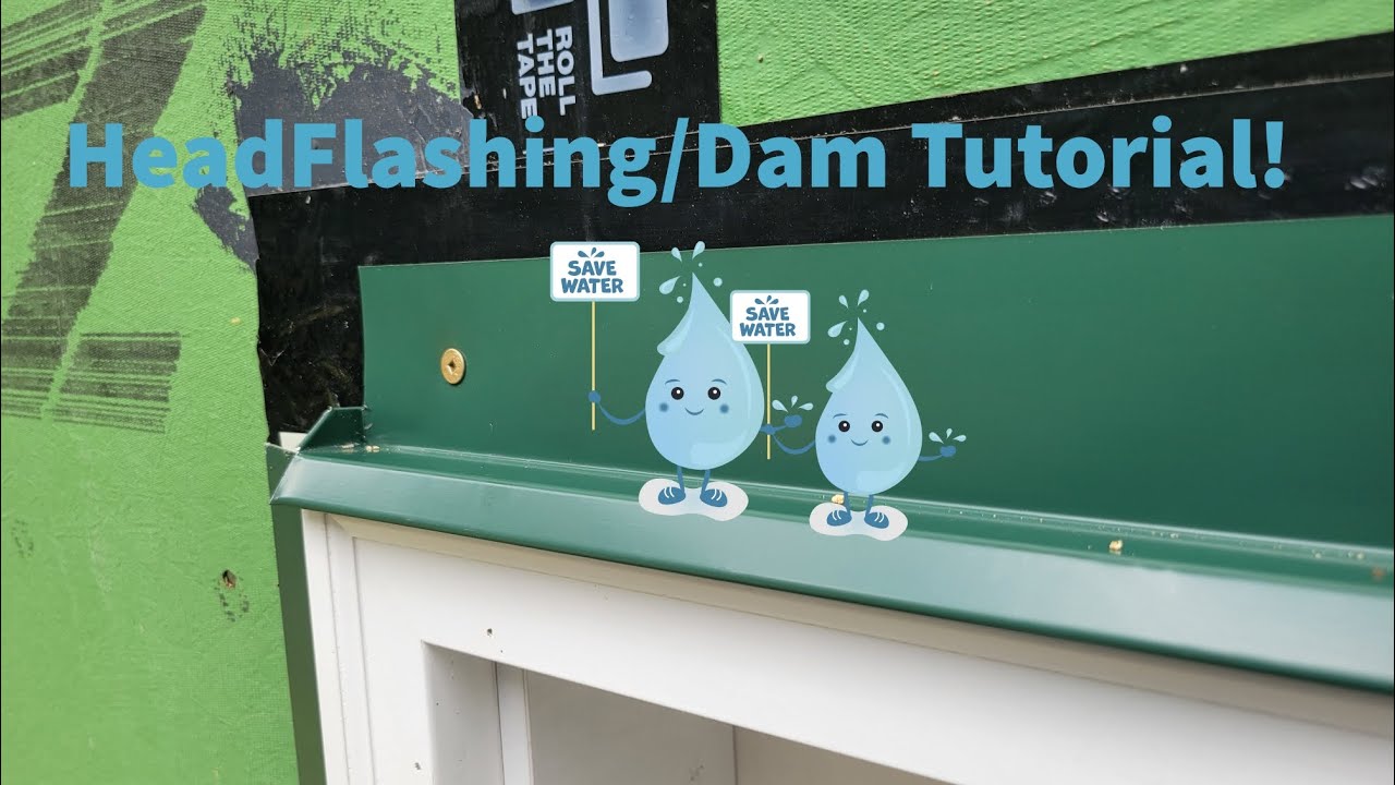 How to cut/bend head flashing for Windows/Doors- End dam