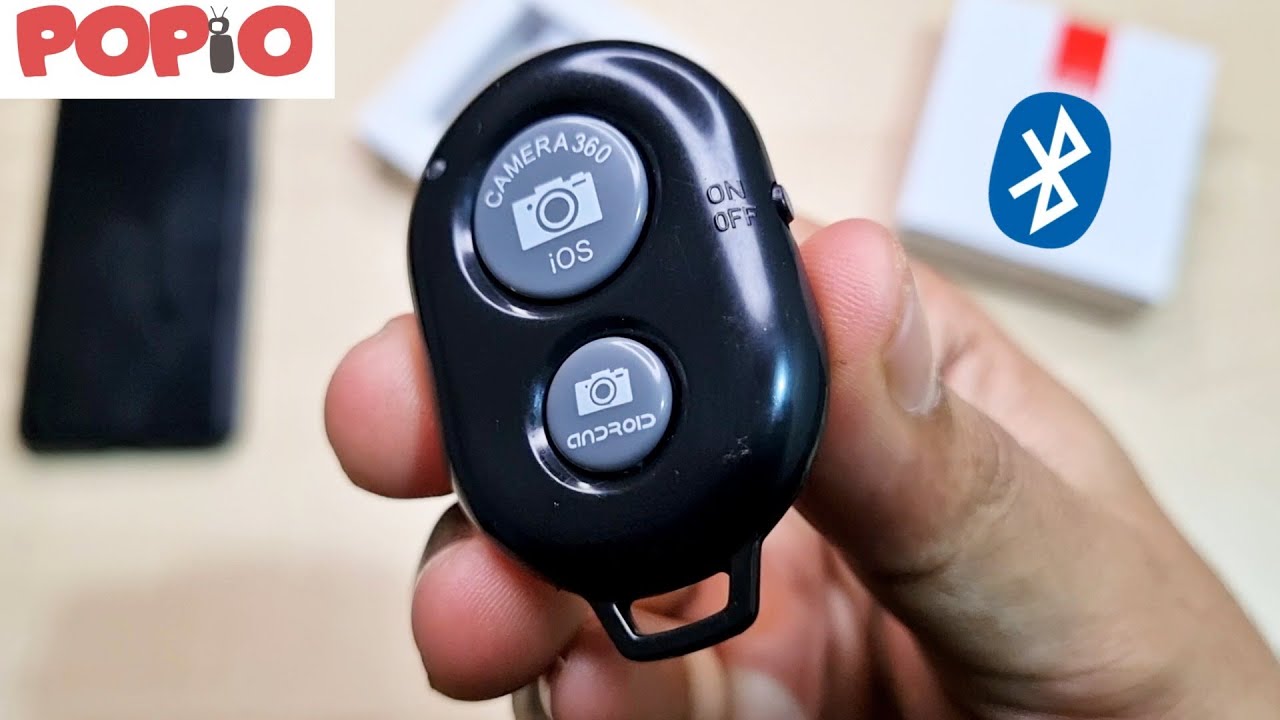 Bluetooth Shutter Remote For Android / IPhone | Bluetooth Shutter Remote Button For Selfie🤳 | #Popio