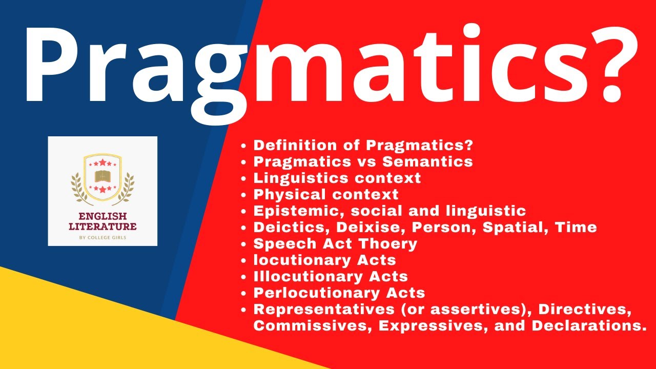 Pragmatics Definition, Speech Act Theory Explanation, Pragmatics vs Semantics in Urdu and Hindi. PDF