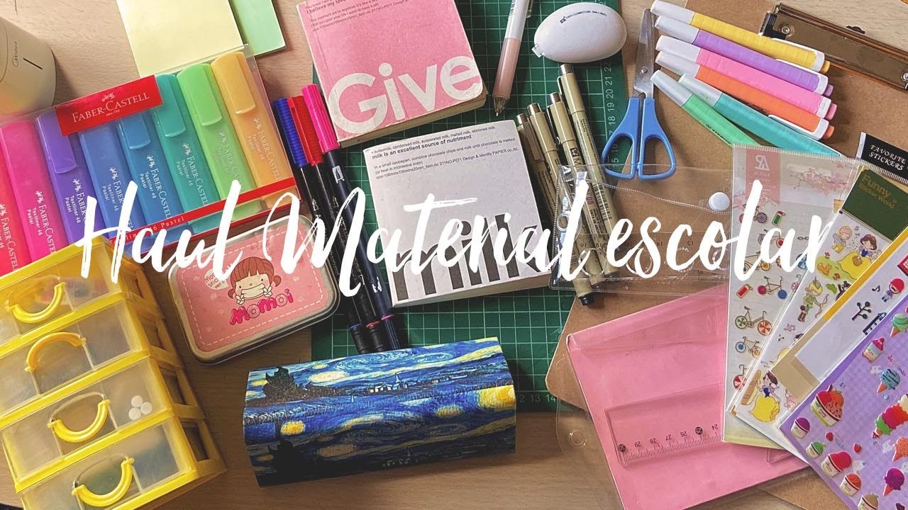 HAUL MATERIAL ESCOLAR 2020 - 2021 | Regreso/vuelta a clases 📚