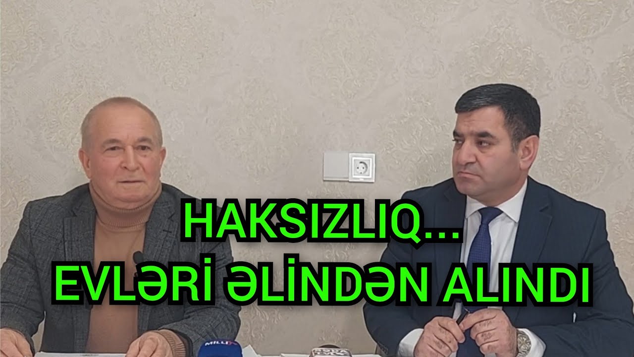 Evləri əlindən alınan vətəndaş üsyan etdi.