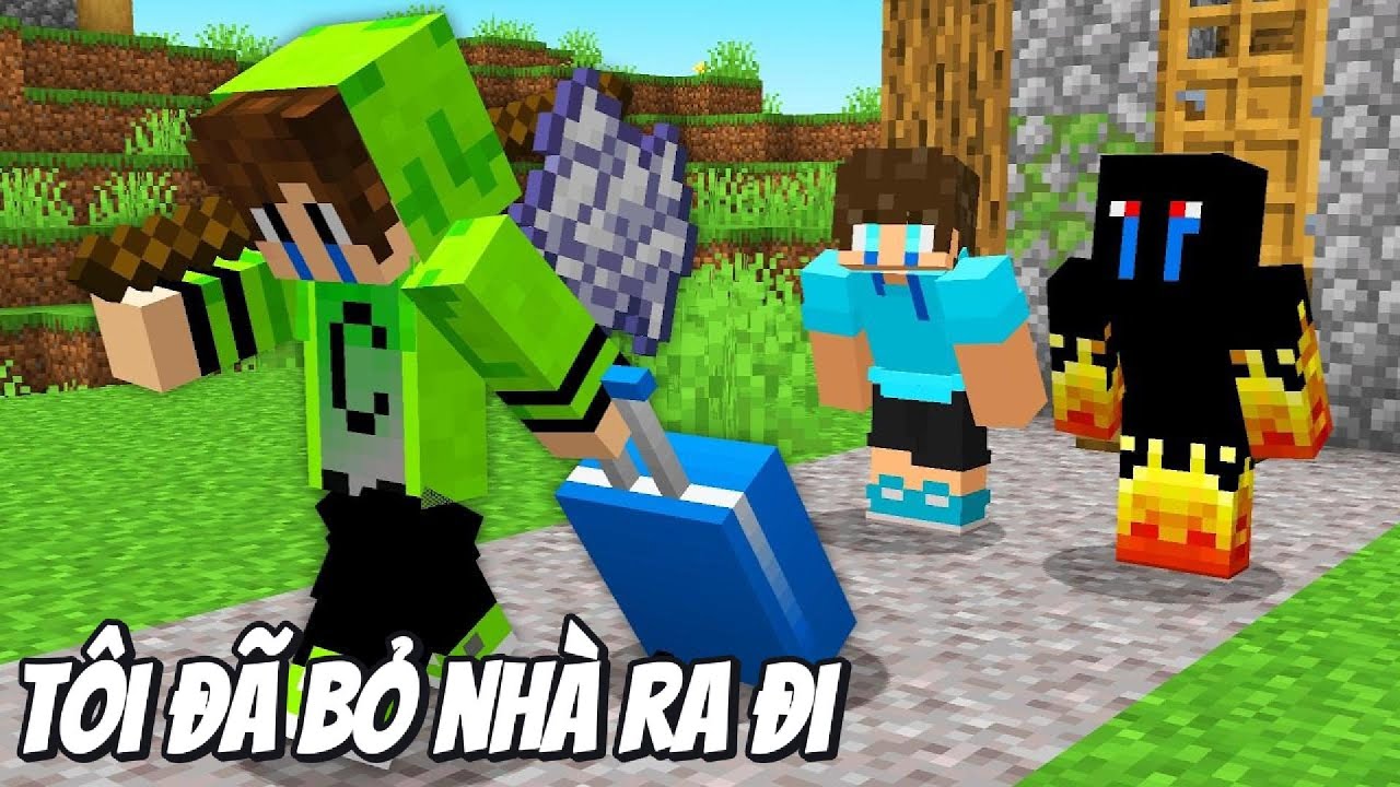Tôi đã bỏ nhà RA ĐI MÃI MÃI Trong Minecraft!