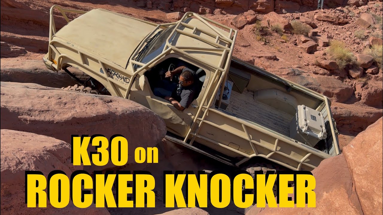Going up Rocker Knocker - Moab