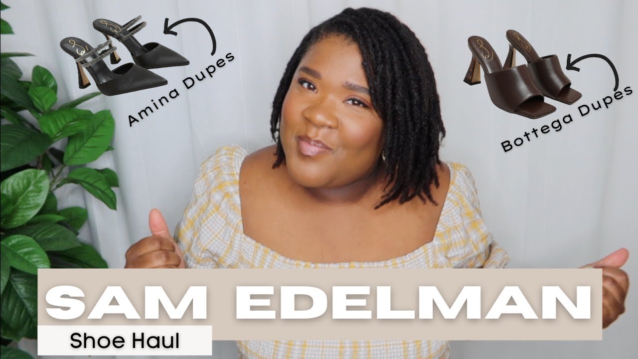 Bottega DUPES?! 😱 | SAM EDELMAN Spring/Summer Shoe HAUL | SIZE 11/12 Wide Fit CHIC & Comfy Heels