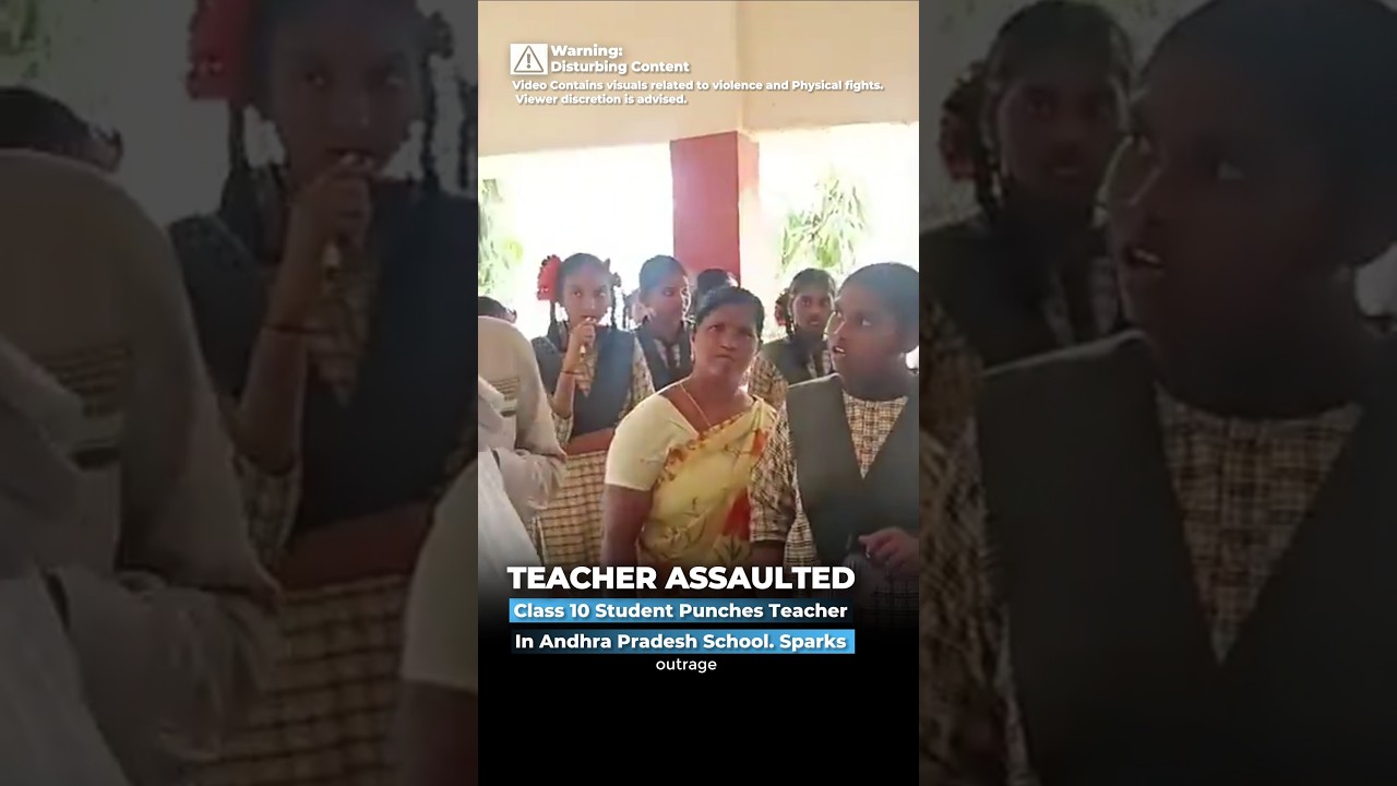 Student ne classroom me teacher ko punch maara! Viral video 😡