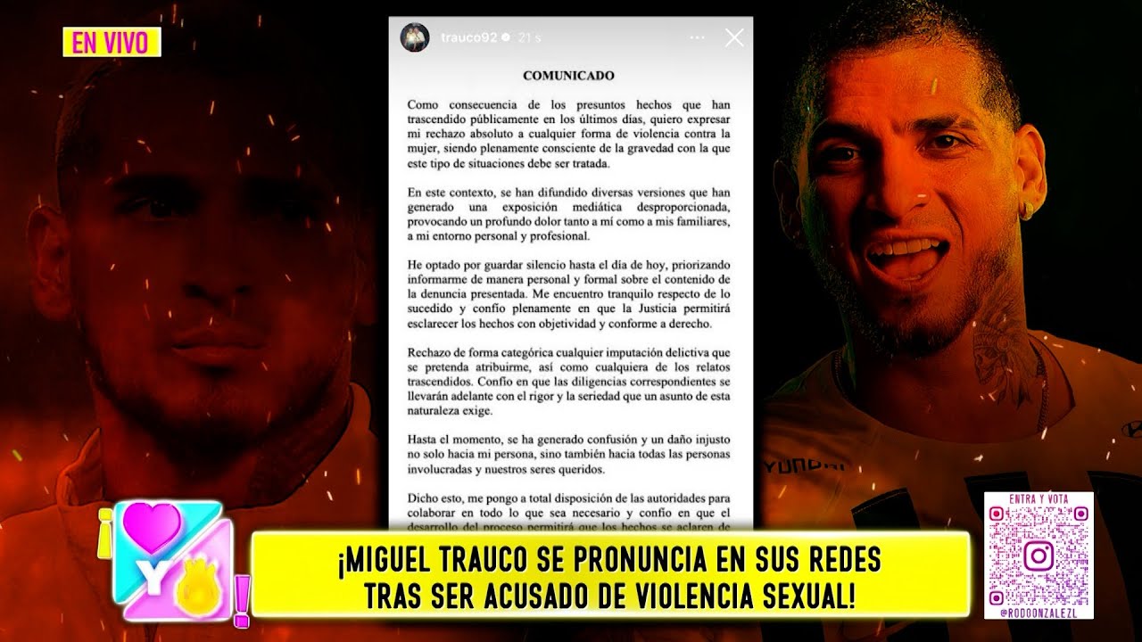 Amor y Fuego - ENE 23 - 3/4 - MIGUEL TRAUCO SE PRONUNCIA EN SUS REDES | Willax