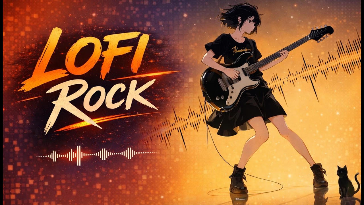 LoFi Rock Radio 🎸 Chill Instrumental Rock Beats | 24/7 Stream