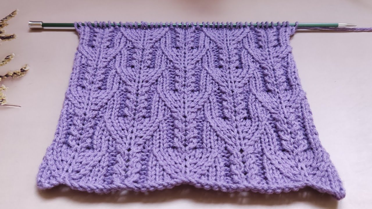 Fancy Knit Stitch | Fantasiemuster stricken | Punto fantasia ai ferri | Punto fantas&iacute;a a dos agujas