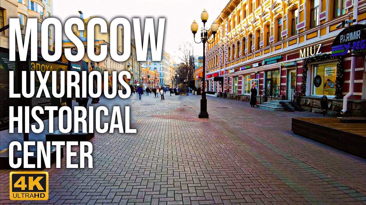 🇷🇺 Luxurious historical center, affluent pond, park and residential area. Best parts of Moscow in 4K