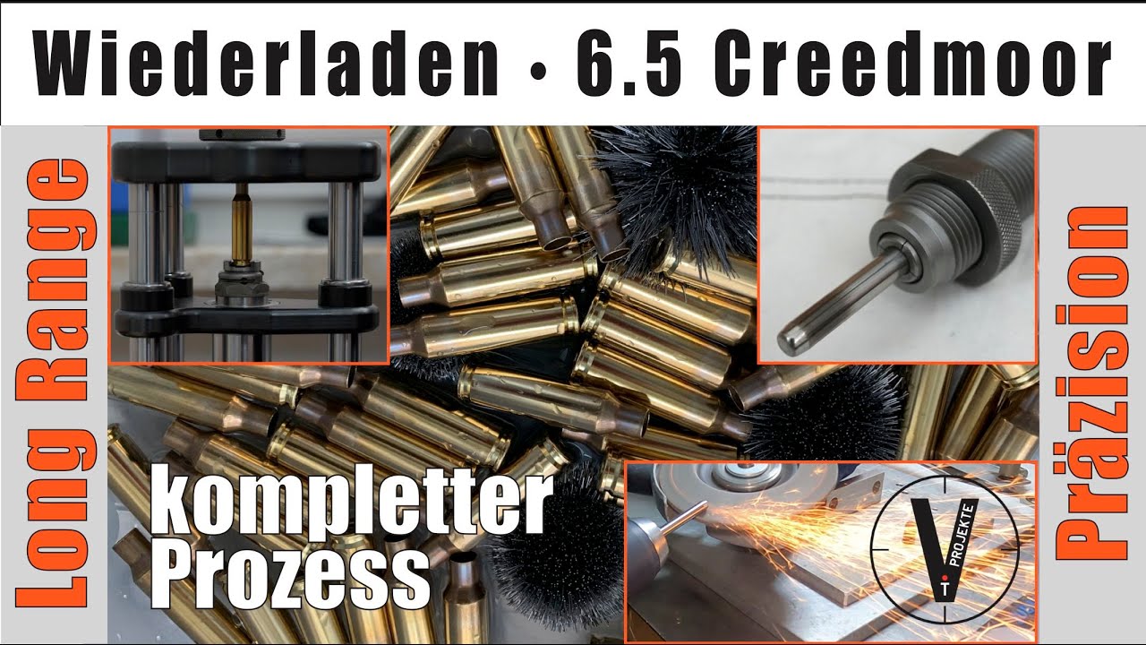 Wiederladen 6.5 Creedmoor • mein kompletter Prozess • alle Daten • Long Range
